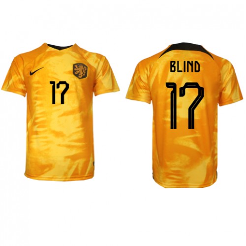 Netherlands Daley Blind #17 Replica Home Shirt World Cup 2022 Short Sleeve